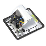 Hidden Pop-up Aluminum Alloy Computer Floor Socket with Cover Bottom Box, US Plug