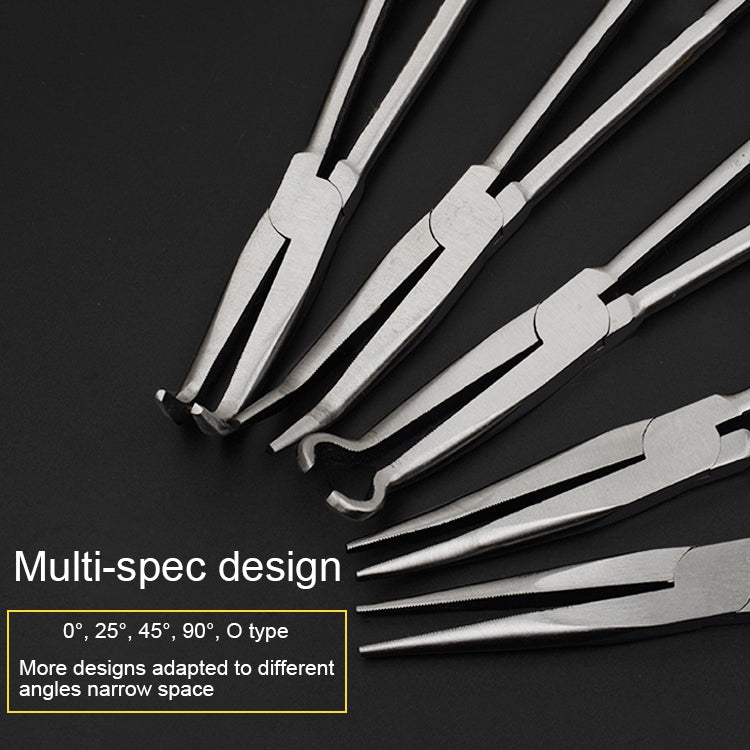 11 Inch Multi-function 25 Degree Bending Needle-nosed Pliers Hand Tool, 25 Degree Bending