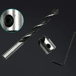 4 in 1 Woodworking Countersink Chamfer Three-Pointed High-Speed Steel Drill Bits Set, 3-6mm, 4 PCS/Set