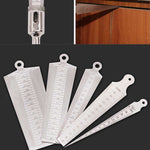 Wedge Feeler Gap 30-45mm Stainless Steel Ruler Inspection Taper Gauge Metric Measure Tool, Gap 30-45mm Metric
