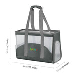 FUNADD Portable Breathable Pet Bag Outdoor Shoulder Tote Bag, Breathable Pet Bag