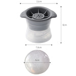 Home Spherical Ice Lattice Whisky Wine Ice Cube Maker Silicone Trays Mold with Cover