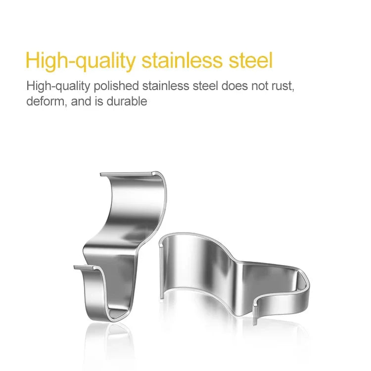 10pcs / Set Stainless Steel Hidden Wall Hook Creative Non Perforated Hanger, Non Perforated Hanger