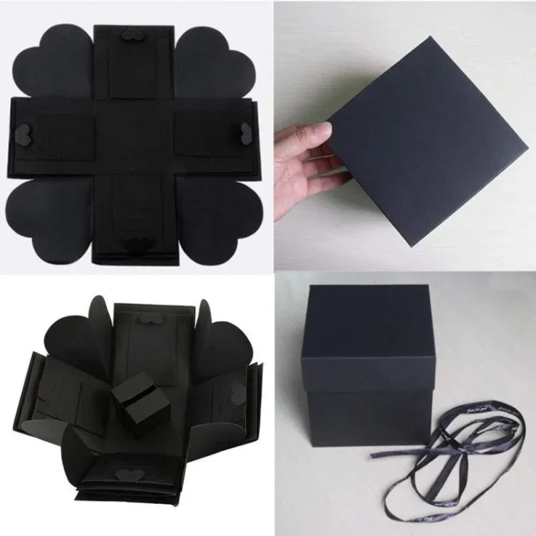 Creative DIY Handmade Photo Album Commemorative Book Surprise Explosion Gift Box, Finished + PVC Version, Handmade Photo Album