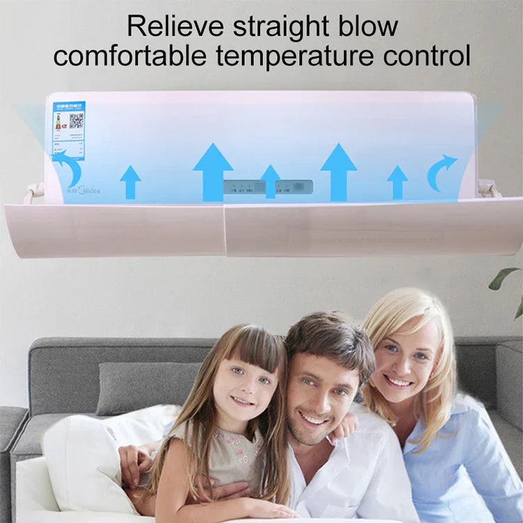 Bedroom Wall-Mounted Baby Universal Anti-Straight Blowing Air Conditioning Windshield Wind Deflector Shroud, S Three Board Version, S Three Board Version