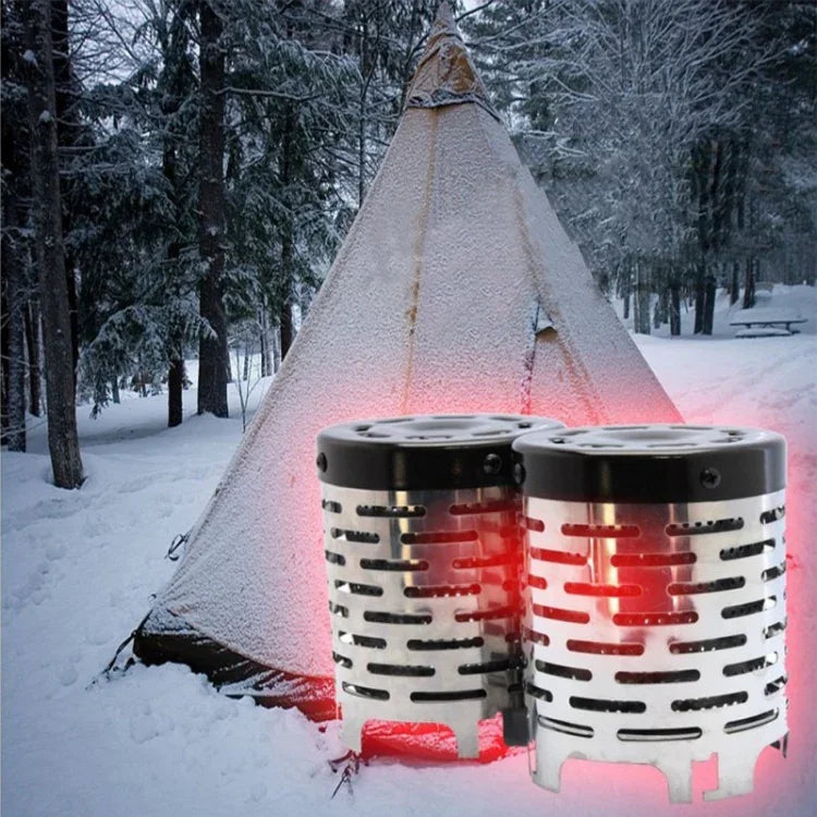 Outdoor Camping Stainless Steel Heater Cover Mini Tent Infrared Heating Stove Cover, Heater Cover