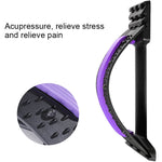 Lumbar Traction Stretching Device Posture Corrector Waist Support Spine Pain Relief Back Massage Stretcher, Black Green, Black Blue, Black Purple, Black Red, Red White, White Green, White Blue, White Purple
