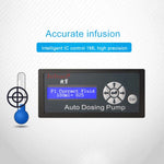 Jebao DP-4 7.5W Auto Dosing Pump Peristalsis Pump 4-Channel Dosing Aquarium Tank Coral Reef Automatic Feeder Liquid Dispenser, US Plug, DP-4 DP-4 7.5W