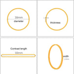Yellow Sturdy Stretchable Elastic Rubber Bands School Office Supplies Stationery, 1KG Per Bag, Yellow