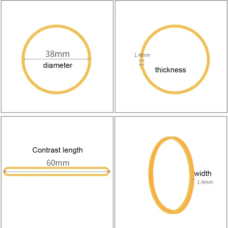 Yellow Sturdy Stretchable Elastic Rubber Bands School Office Supplies Stationery, 1KG Per Bag, Yellow