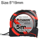Aoben Retractable Ruler Measuring Tape Portable Pull Ruler Mini Tape Measure, Length: 5m Width: 19mm, Length: 5m Width: 19mm