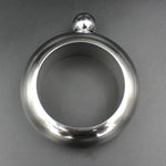 Fashion Creative 100ML Thickened Stainless Steel Bracelet Jug  3.5 Oz, Silver