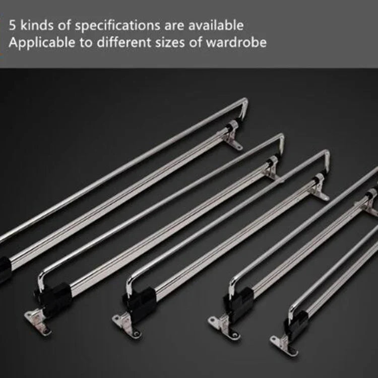 Telescopic Rail Pull-Out Wardrobe Clothes Hanger(25cm), 25cm