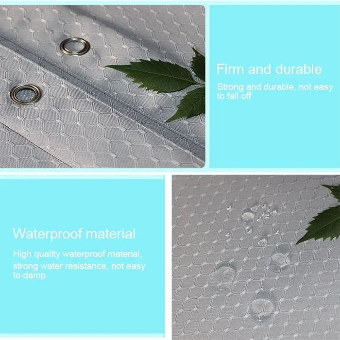 Thickening Waterproof And Mildew Curtain Honeycomb Texture Polyester Cloth Shower Curtain Bathroom Curtains,Size:150*200cm, Size:150*200cm