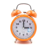 Fashion Mute Metal Alarm Clock with Night Light, Size: 12*8.5cm