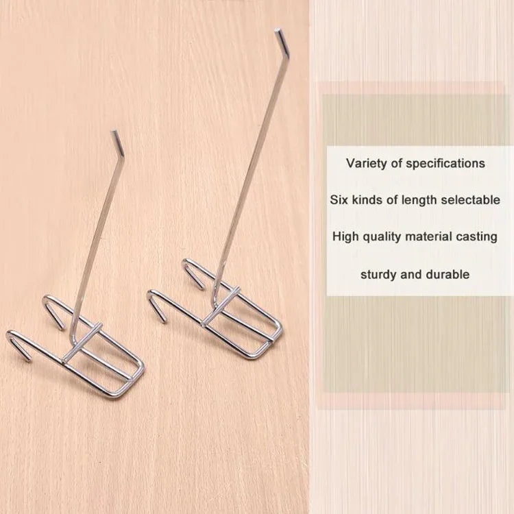 10pcs 3.5mm Supermarket Iron Grid Shelf Hook, Length: 15cm, 3.5mm  15cm