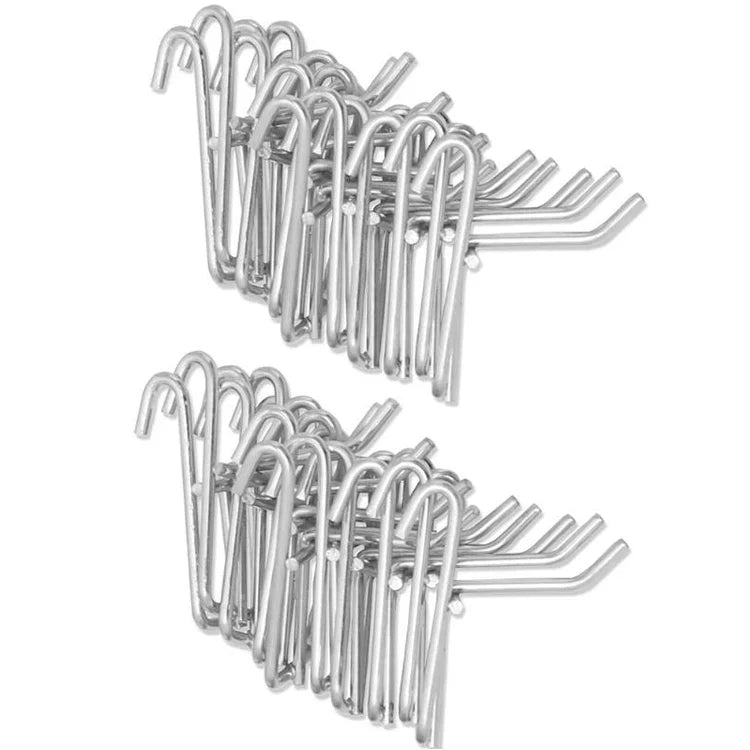 10pcs 3.5mm Supermarket Iron Grid Shelf Hook, Length: 25cm, 3.5mm  25cm
