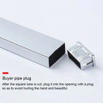 15x30mm Supermarket Shelves Display Electroplated Square Crossbar hook Bracket, Length: 1m, Crossbar Hook