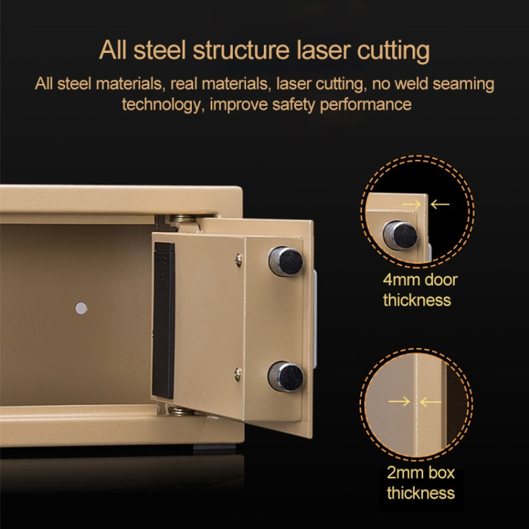 Deli Home Office Hotel Mini Electronic Security Lock Box Wall Cabinet Safety Box