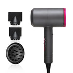 High-power Anionic Cold Hot Air Constant Temperature Hair Dryer, EU Plug, EU Plug (Red + Grey) +3