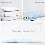 Space Saving Orchids Pattern Vacuum Storage Bag, Thinken Quilts Clothing Vacuum Seal Storage Bag, Size: 100*130 cm, Size: 100*130 cm
