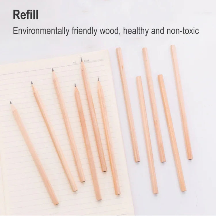 50 PCS Crude Wood Environmental Protection HB Pencils Painting Pencils for Kids School Office Supplies, HB Pencils