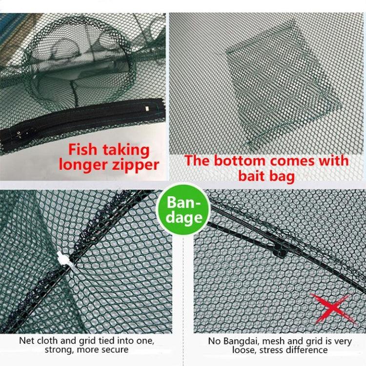 20 Holes Automatic Foldable Fishing Net Nylon Shrimp Crab Minnow Trap Fish Cast Net Fishing Tackle, 20 Holes