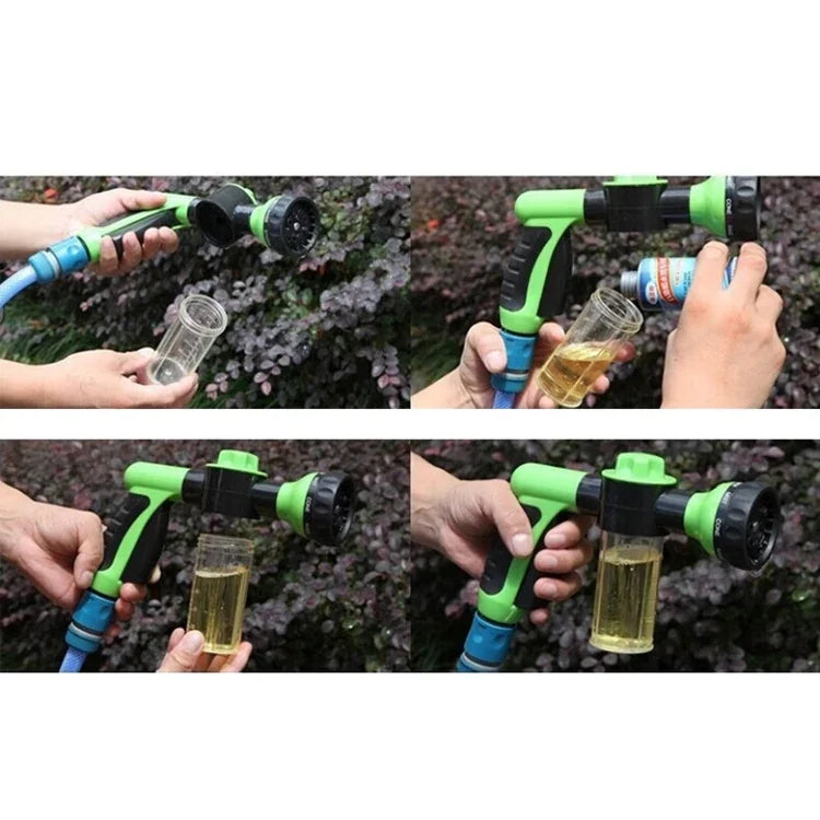 Multifunctional Car Foam Water Gun Garden Watering Tools Pet shower sprinkler,Random Color Delivery,Without Water Pipe, Water Gun