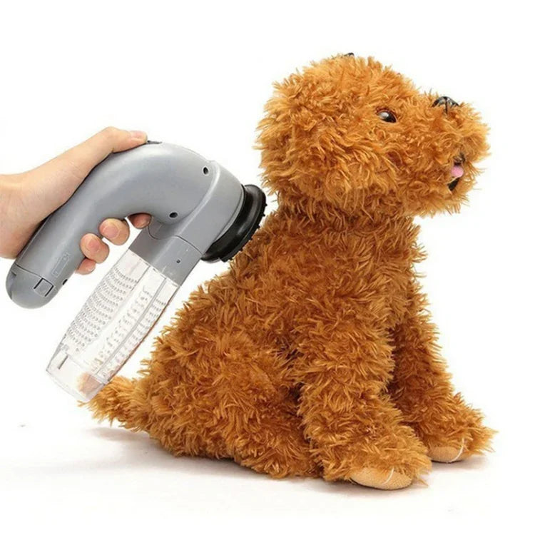 Portable Electric Pet Hair Suction Device Clipper Diagnostic-tool Grooming Pet Brush Comb Removal, Size: 19.0 x 11.0 x 6.0cm, Pet Hair Suction Clipper