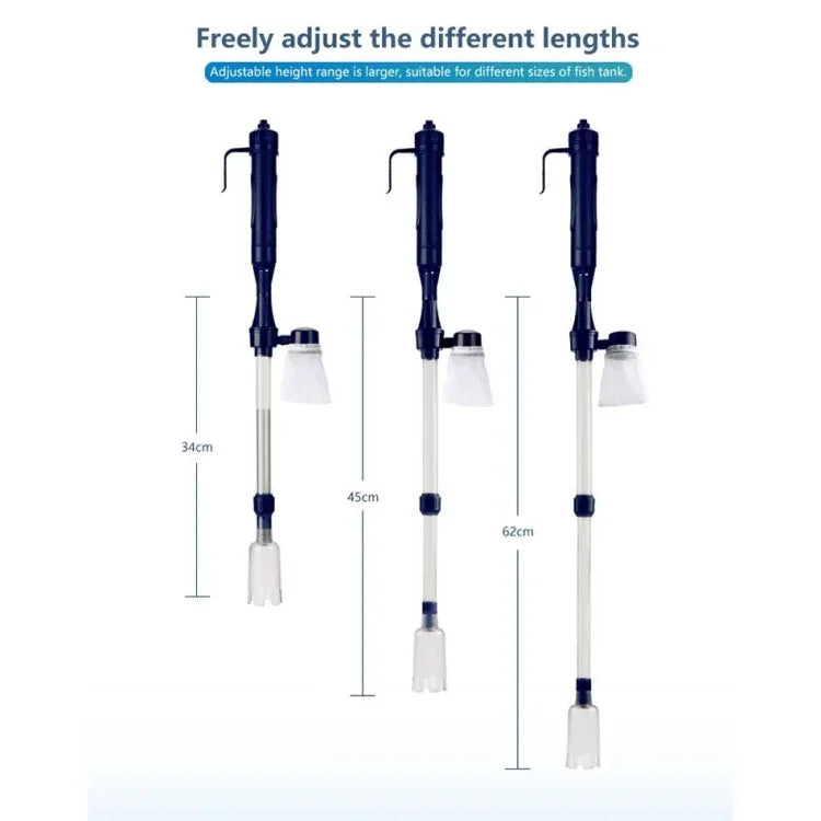 Electric Multi-functional Length Adjustable Fish Tank Cleaning Water Filter, Multi-functional