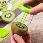 3 PCS Portable and Special ABS + Stainless Steel Kiwi Fruit Peeler, Random Color Delivery, 3 PCS   Kiwi Fruit Peeler 2