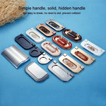 1052-32 Simple European Furniture Drawer Hidden Buckle Handle (Brushed), 1052-32