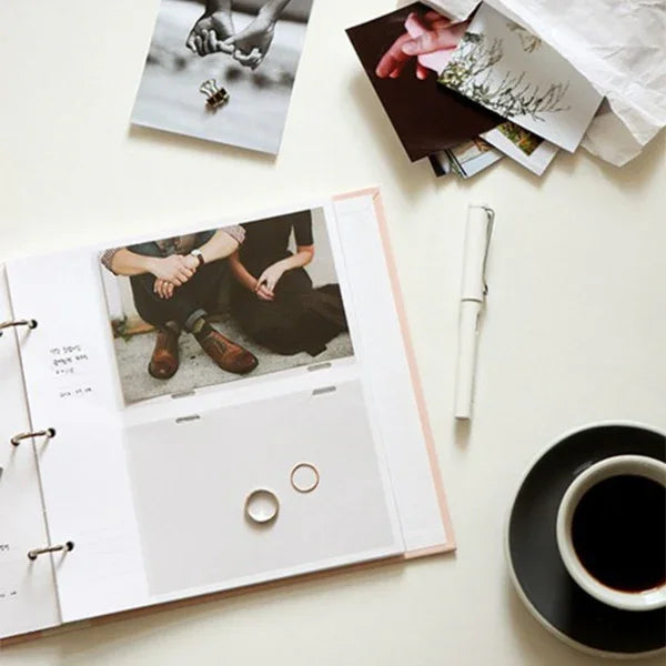 5 inch DIY Creativity Insert Type 3R Flushing Iron Ring Family Photo Album, 5 inch