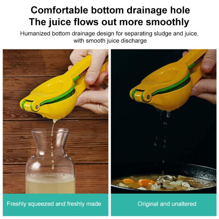 LsCook Aluminum Alloy Manual Dual Layers Lemon Juicer, Random Color Delivery, Aluminum Alloy