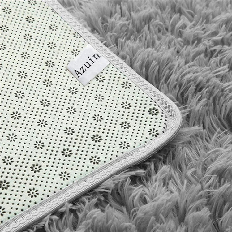 Bedroom Living Room Warm Faux Plush Carpet Floor Fluffy Soft Mat, Size：200x400cm, 200x400cm