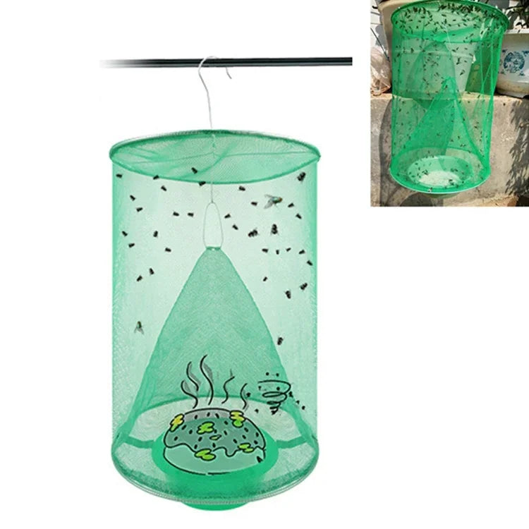 3pcs Folding Hanging Automatic Fly Hunter, Induced Fly Cage, Fly Cage