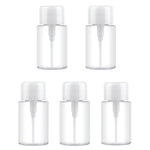 Portable Liquid Push Down Pump Dispenser Bottle Empty Plastic Bottle Container, 150ml, 150ml