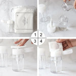 Liquid Push Down Pump Dispenser Bottle Empty Plastic Bottle Container, 200ml, 200ml