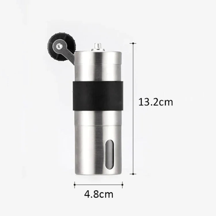 Portable Conical Burr Mill Manual Stainless Steel Hand Crank Coffee Bean Grinder, Capacity: 30g, Capacity: 30g
