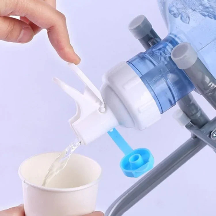 PP Water Bottle Faucet Dispenser Valve for 55mm Crown Top Bottle with Dustproof Cover, Faucet Dispenser Valve