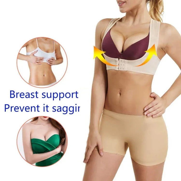 Women Ultrathin Kyphosis Correction Shoulder Support Tight-fitting Orthopedic Belt, Size:L, L