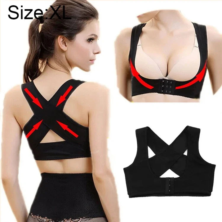Women Ultrathin Kyphosis Correction Shoulder Support Tight-fitting Orthopedic Belt, Size:XL, XL