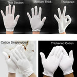 12 Pairs Pure Cotton Working Gloves, Thin Section, Thin Section