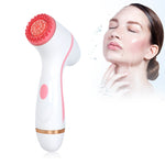 CNaier AE-868 Battery-powered Silicone Ultrasonic Vibration Face Skin Care Electric Facial Cleanser, AE-868(Blue), AE-868(Pink)