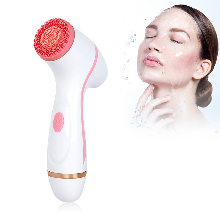 CNaier AE-868 Battery-powered Silicone Ultrasonic Vibration Face Skin Care Electric Facial Cleanser, AE-868(Blue), AE-868(Pink)