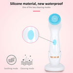 CNaier AE-868 Battery-powered Silicone Ultrasonic Vibration Face Skin Care Electric Facial Cleanser, AE-868(Blue), AE-868(Pink)