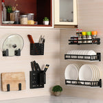 Stainless Steel Wall-mounted Kitchen Rack Hanging Bowl Holder, Bowl Holder
