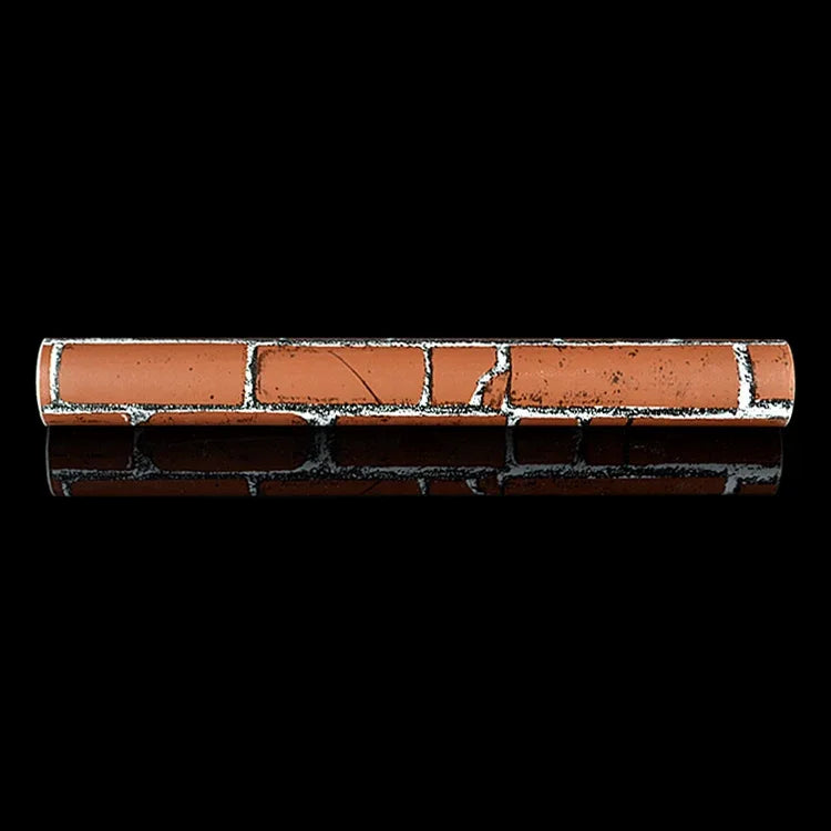 Coffee Brick Creative 3D Stone Brick Decoration Wallpaper Stickers Bedroom Living Room Wall Waterproof Wallpaper Roll, Size: 45 x 1000cm, Coffee brick