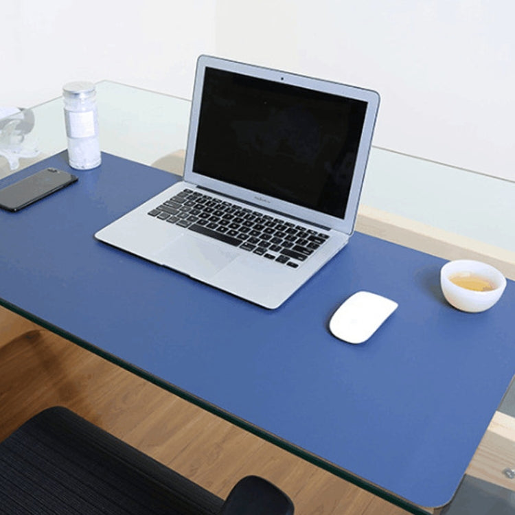 Multifunction Business Double Sided PU Leather Mouse Pad Keyboard Pad Table Mat Computer Desk Mat, Size: 90 x 45cm, Size: 90 x 45cm(Black Red), Size: 90 x 45cm, Size: 90 x 45cm(Green + Silver), Size: 90 x 45cm(Blue + Yellow), Size: 90 x 45cm(Silver Grey)