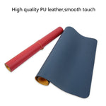 Multifunction Business Double Sided PU Leather Mouse Pad Keyboard Pad Table Mat Computer Desk Mat, Size: 120 x 60cm, Size: 120 x 60cm(Black Red), Size: 120 x 60cm, Size: 120 x 60cm(Green + Silver), Size: 120 x 60cm(Blue + Yellow)